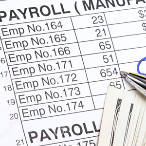 image of a payroll ledger